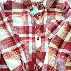 Marices Button Down Flannel Size X1